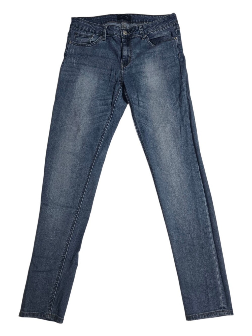 Just USA Womens Skinny Jeans Size 13 Blue Mid Rise Stretch Faded Denim Pants
